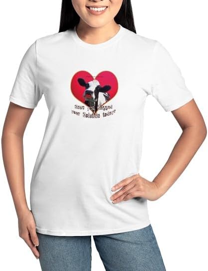 CafePress Cows Need Love Women's Classic T Shirt Women's Relaxed Fit Classic Cotton T-Shirt - White