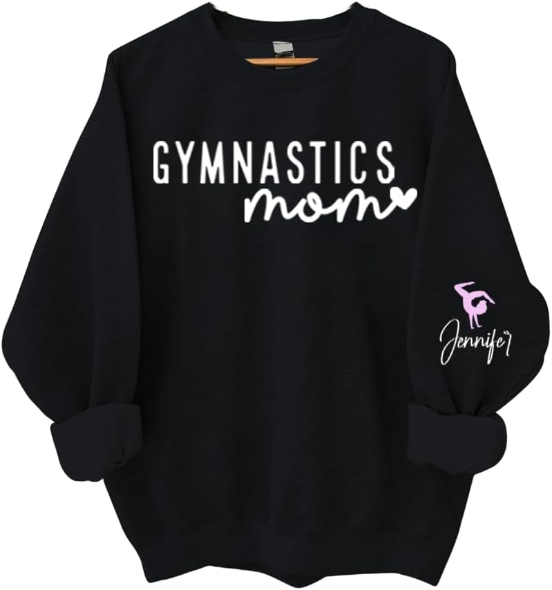 Personalized Gymnastics Mom Sweatshirt - Gymnastics Mom Shirt for Women - N04