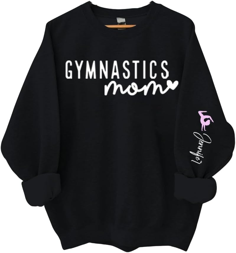 Personalized Gymnastics Mom Sweatshirt - Gymnastics Mom Shirt for Women - N03