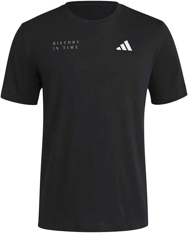 adidas Mens House Of Blanks Sawe Marathon Tee Running Casual Tops - Black - Black