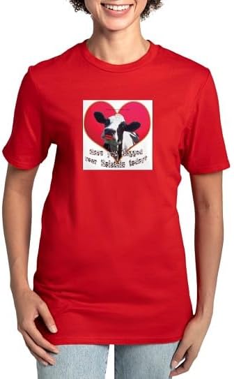 CafePress Cows Need Love Women's Classic T Shirt Women's Relaxed Fit Classic Cotton T-Shirt - Red