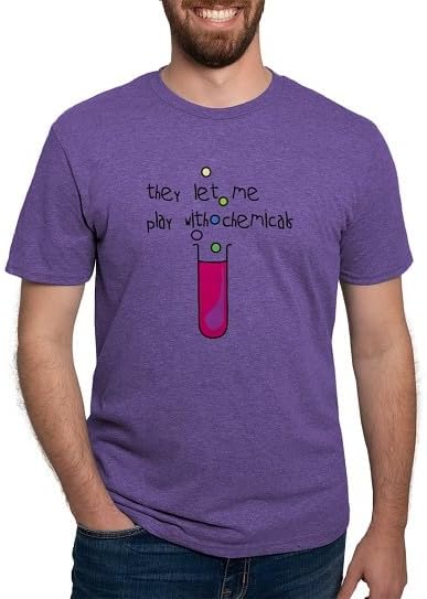CafePress Chem2 Mens Tri Blend T Shirt Men's Deluxe Tri-Blend T-Shirt - Heather Purple