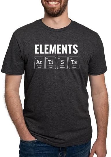 CafePress Chemist Element Artists Chemistry T Shirt Men's Deluxe Tri-Blend T-Shirt - Black