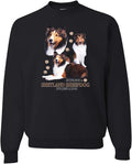 Wild Bobby If It's Not a Shetland Sheepdog It's Just a Dog Gift Dog Lover Unisex Crewneck Graphic Sweatshirt - Black