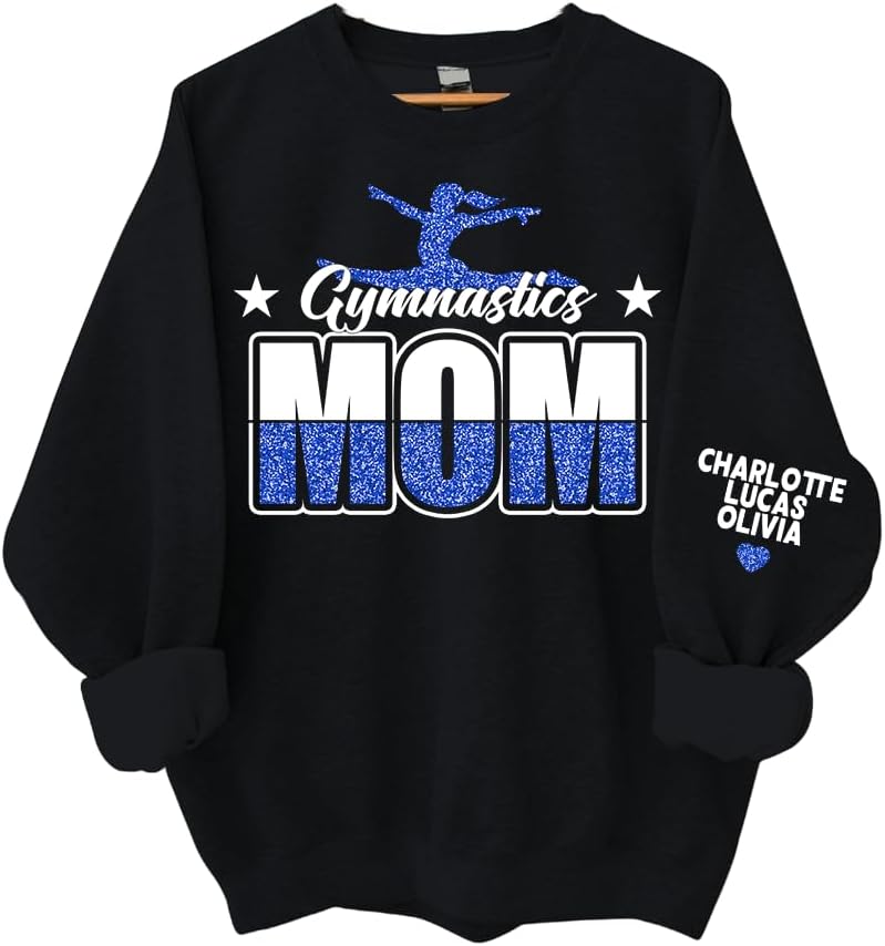 Personalized Gymnastics Mom Sweatshirt - Gymnastics Mom Shirt for Women - N07