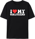 Valentine's Heart Graphic T-Shirt for Women, Men, Girls & Boys – Cute Love Heart 100% Cotton Tee for Valentine - Black-ivgirl