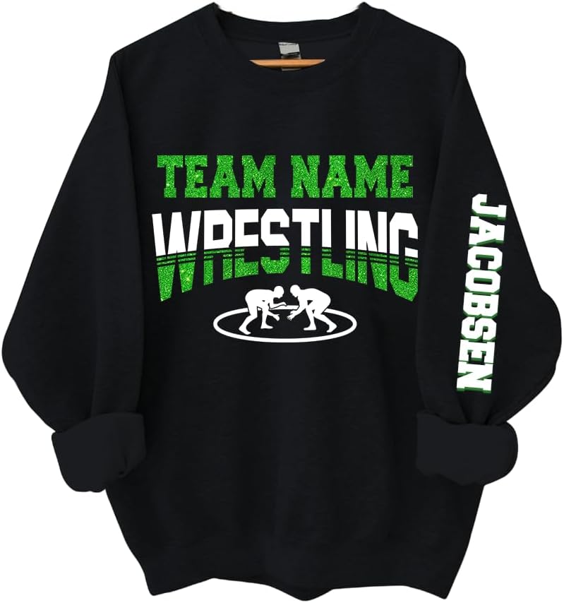 Personalized Mom Shirts & Sweatshirts - Women's Wrestling Mom Apparel - A03