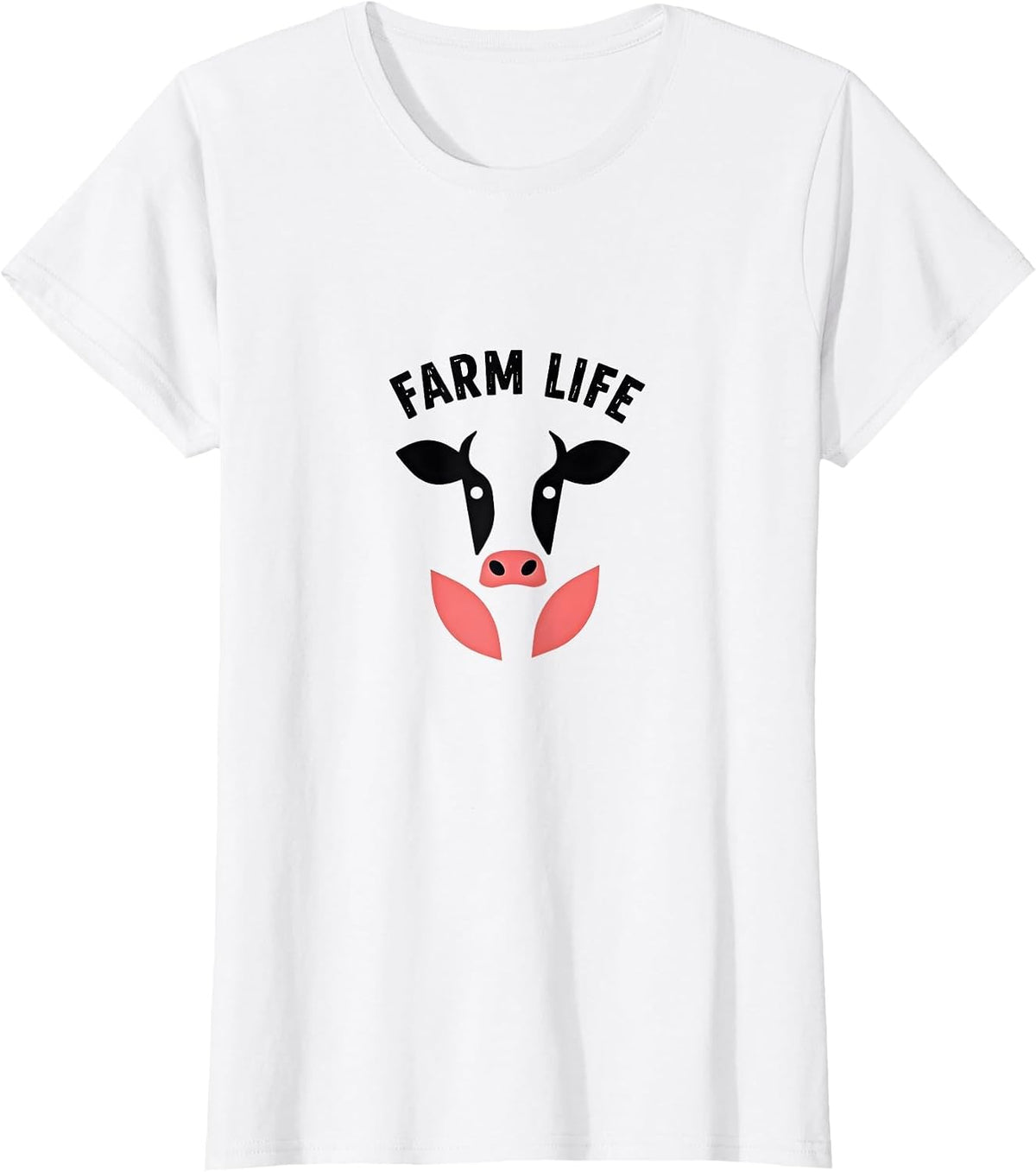 Farm Life Cow Lover Gift Country Animal Enthusiast T-Shirt - White