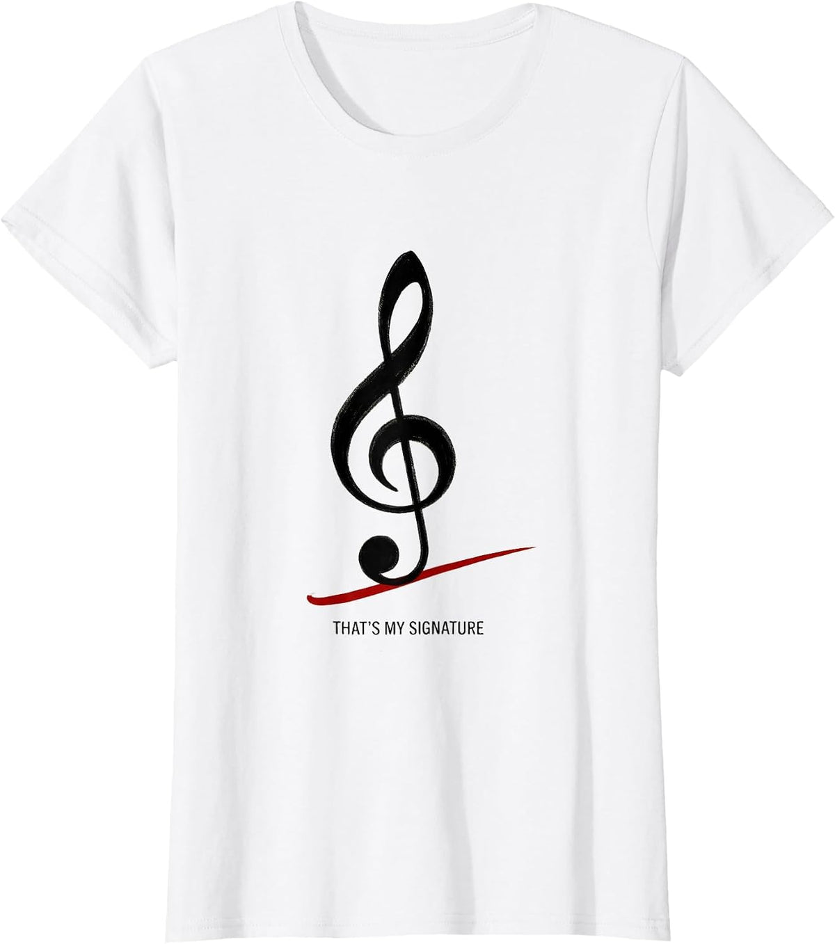 That's My Signature Funny Music Lover Pianist Gift T-Shirt - White
