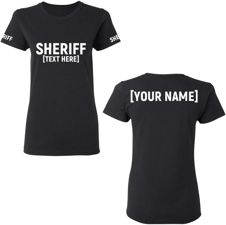 Custom Sheriff T Shirt - Law Enforcement Officer Tshirts - Deputy Uniform - Slim Fit