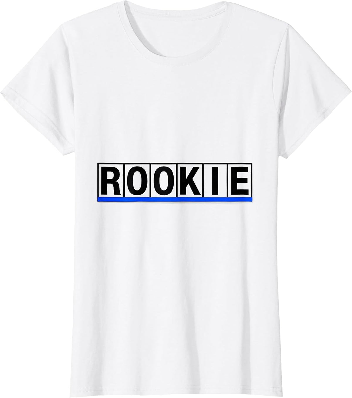Romeo Oscar Oscar Kilo India Echo Vintage Thin Blue Line T-Shirt - White