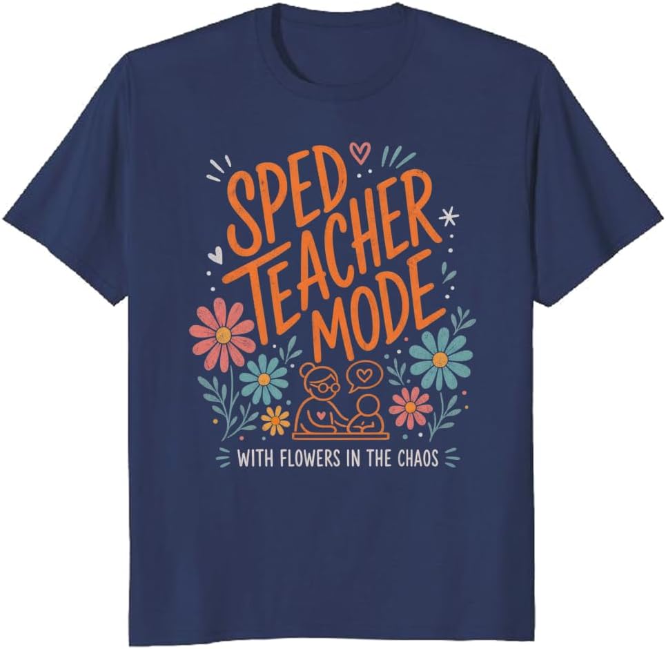 SPED Teacher T-Shirt Function Check Retro Classroom Badge Tee - S5