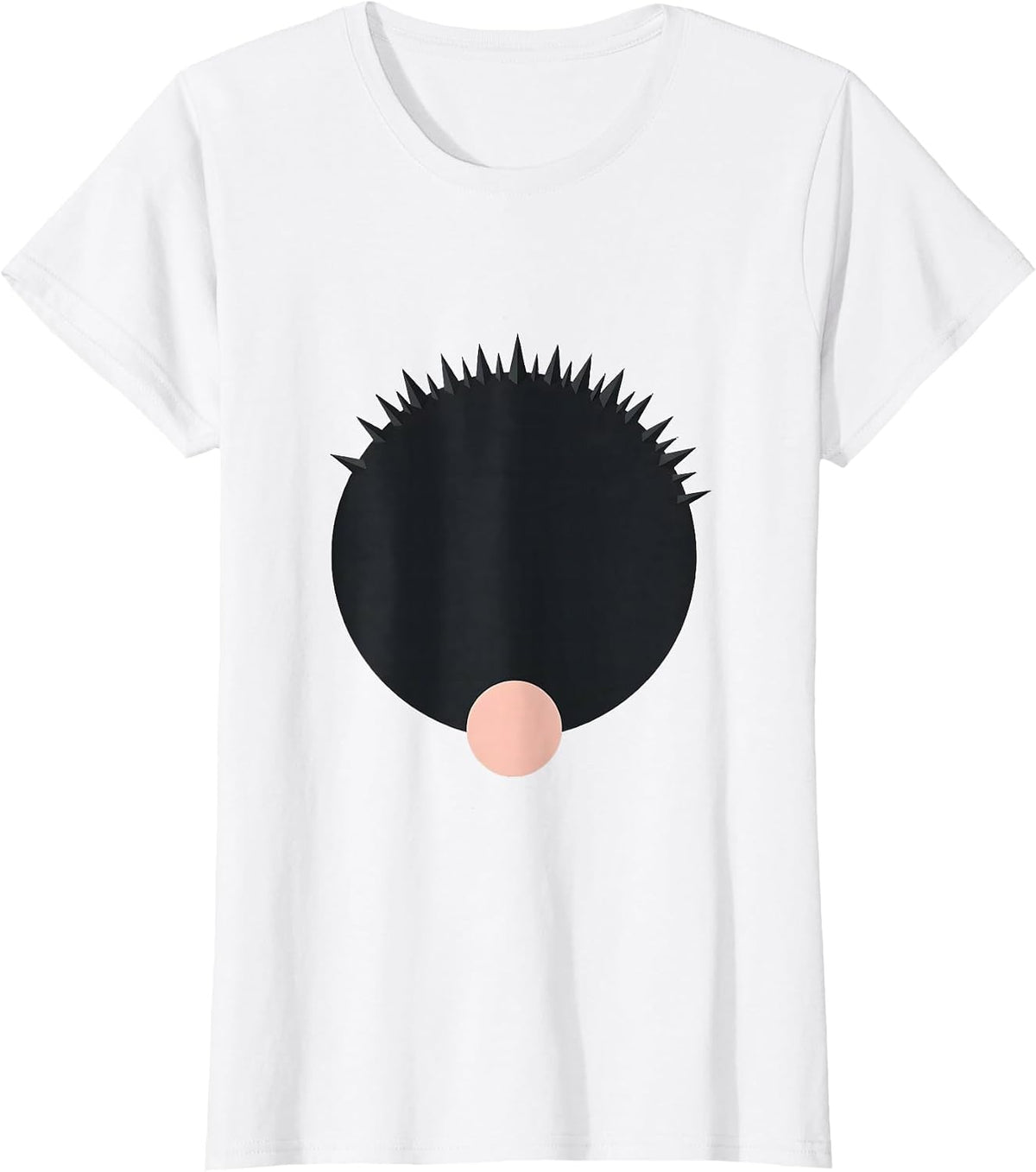 Calm Hedgehog Minimalist Cute Animal Humor T-Shirt - White