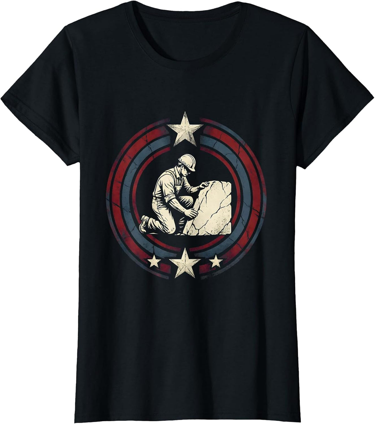 We The People Construction Worker Cornerstone Tee T-Shirt - Black