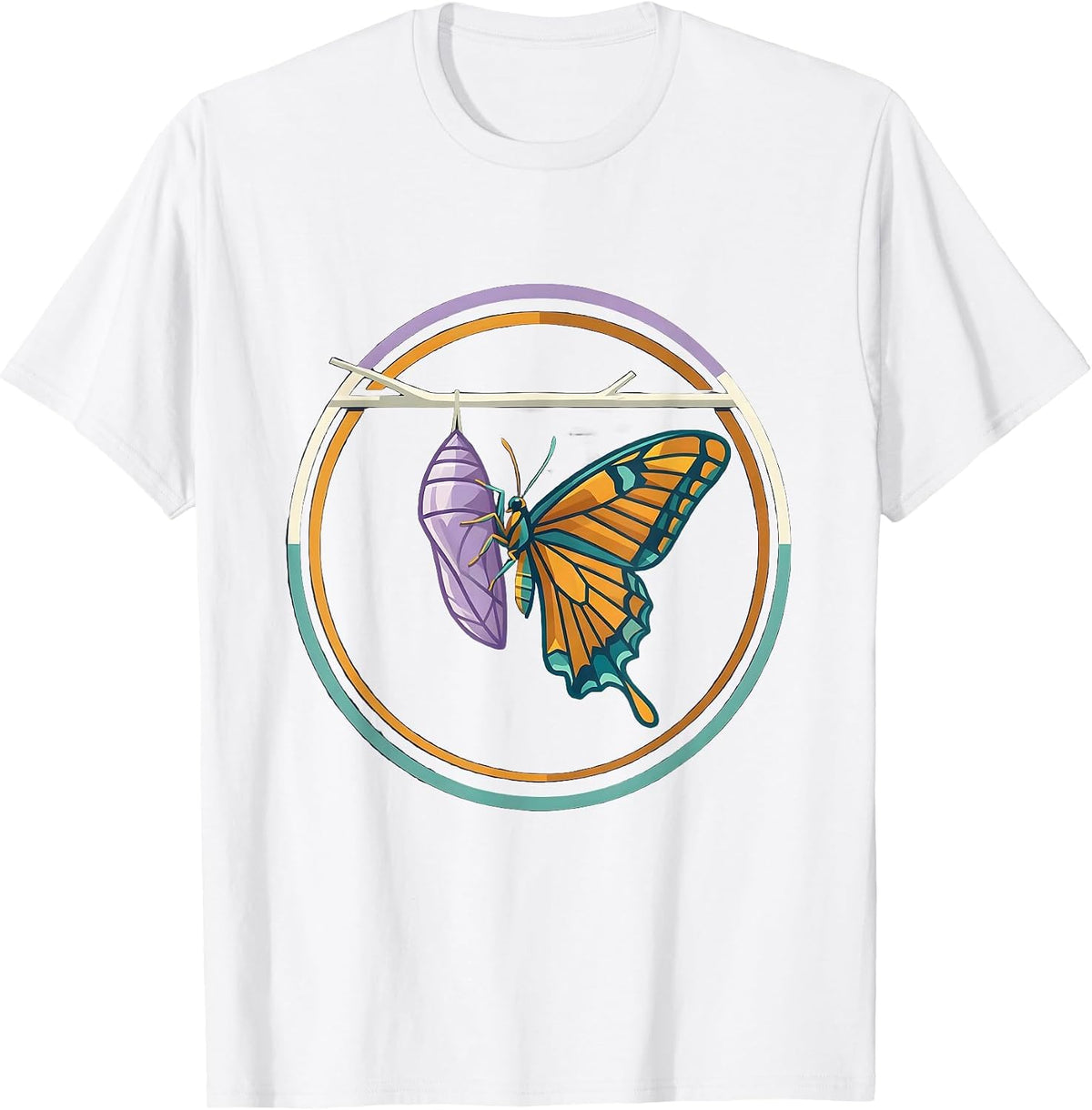 Men's Sped Teacher Butterfly Transformation Graphic T-Shirt - White