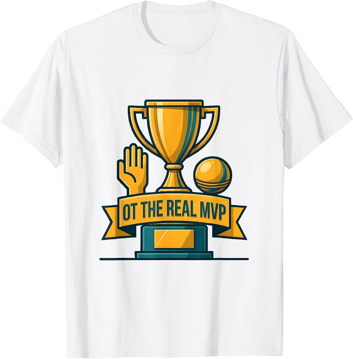 Men's OT The Real MVP Occupational Therapy Design T-Shirt - White