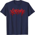 Screamo Funny Heavy Metal Band Parody Emo Goth Punk Music T-Shirt - Navy Blue