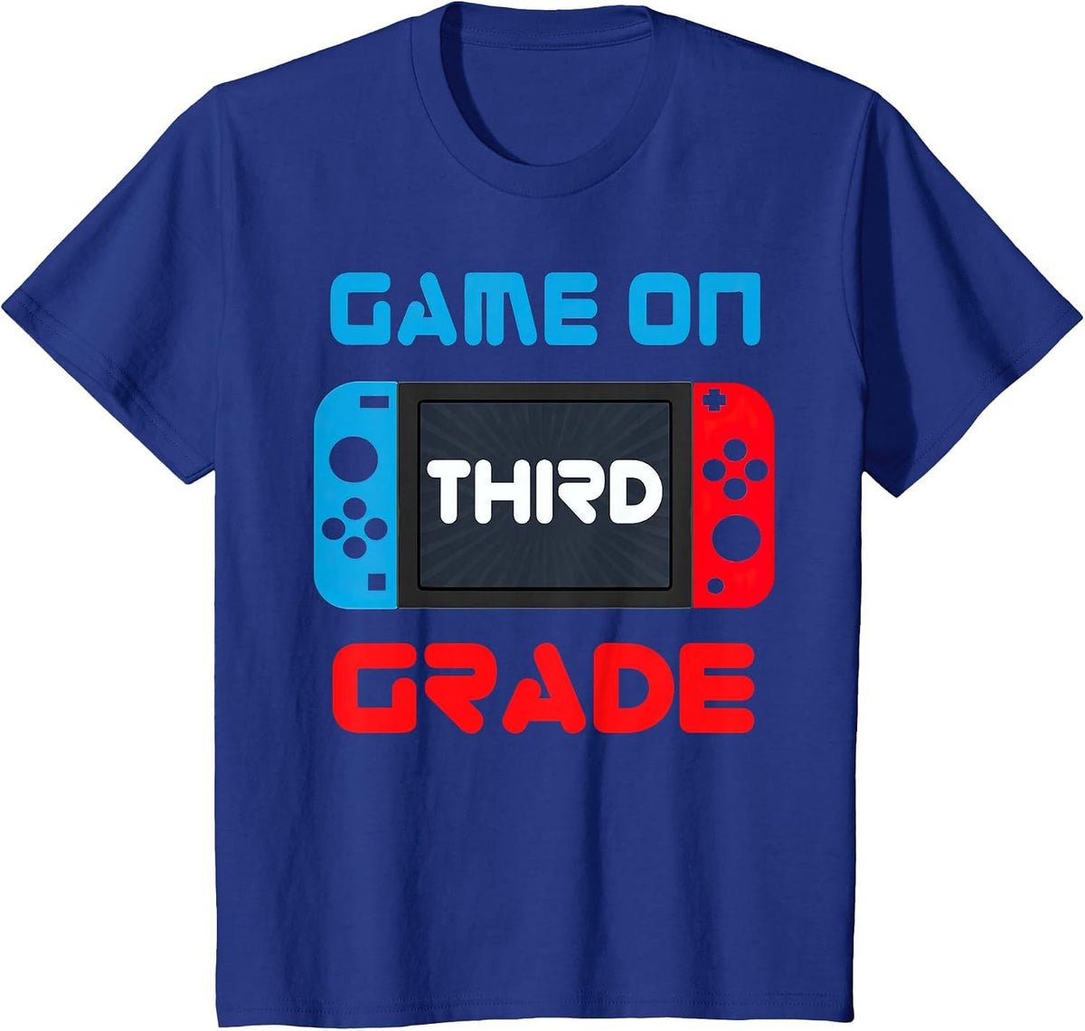 Game On Third Grade T-Shirt 3rd Grade Back to School T-Shirt - Royal Blue