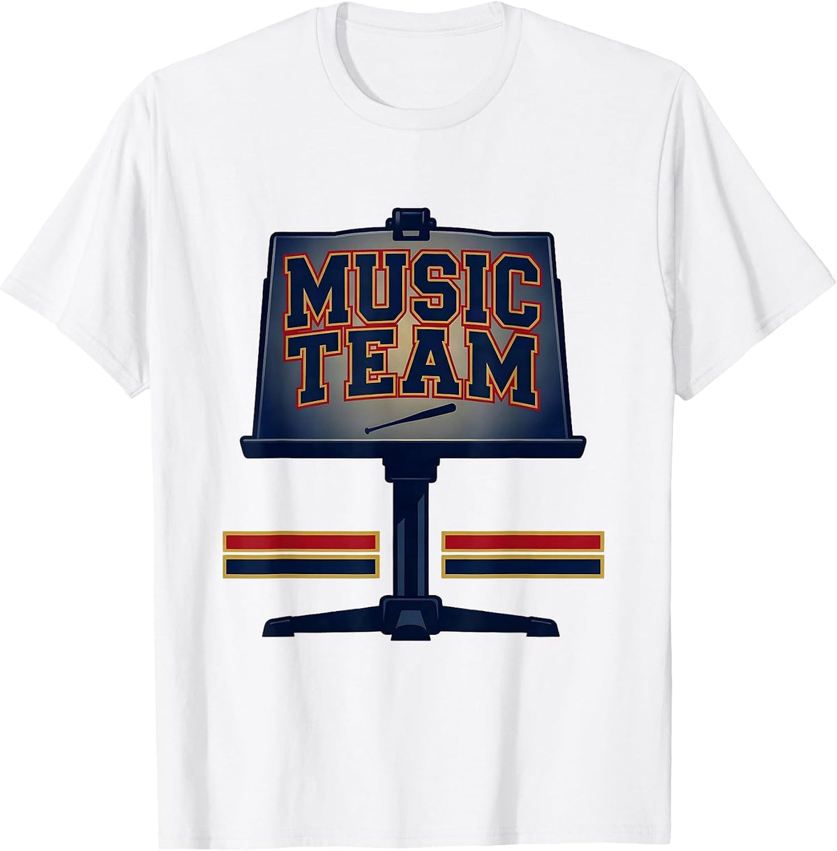 Men's Music Team Sports Teacher Crew First Day of School T-Shirt - White