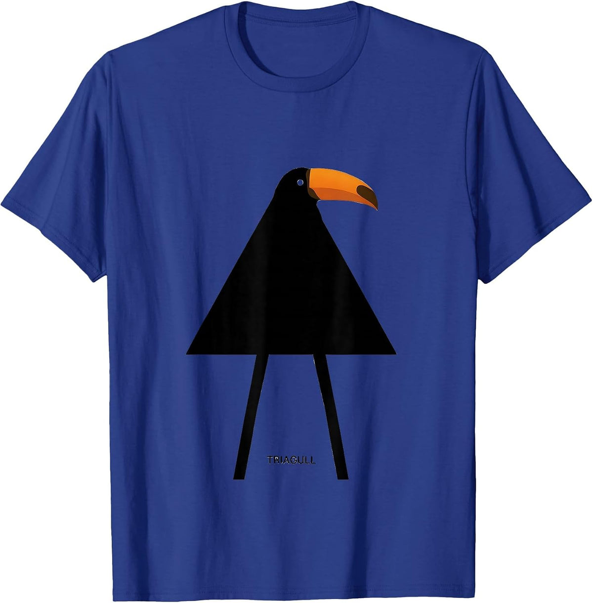 Triagull Triangle Seagull Bird Pun Funny Math Teacher Humor T-Shirt - Royal Blue