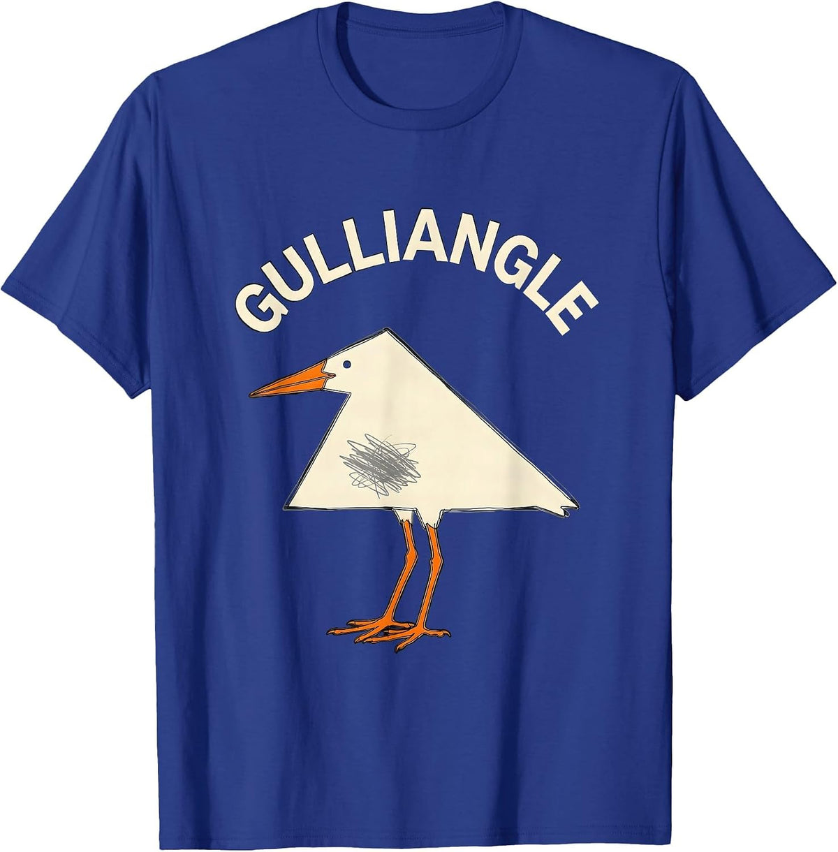 Gulliangle Funny Bird Pun Math Teacher Geometry Humor T-Shirt - Royal Blue