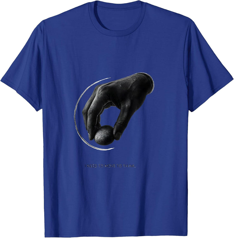 I Need To Move To Think Funny Autistic ADHD Neurodiversity T-Shirt - Royal Blue
