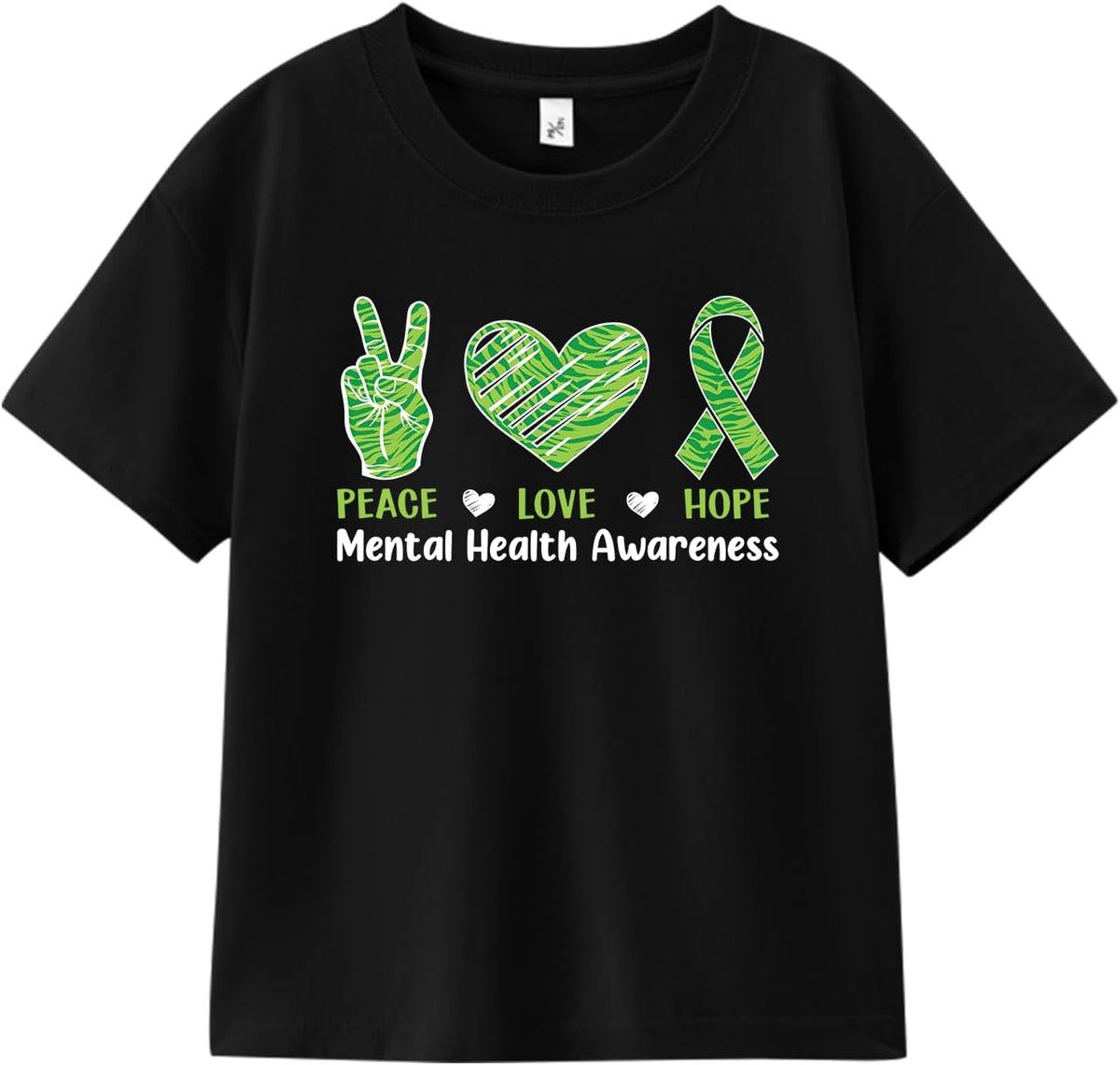 Mental Health Awareness Shirt for Women Men Graphic Tee, M-XXL - Love&peace