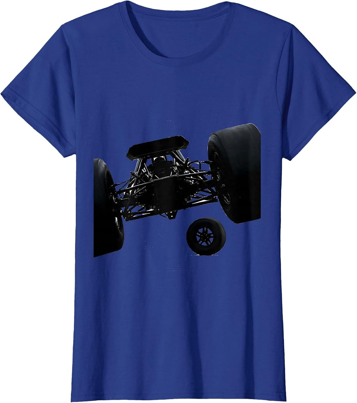 Women's Dragster Wheelie-Bar Broken RC Racing Humor T-Shirt - Royal Blue