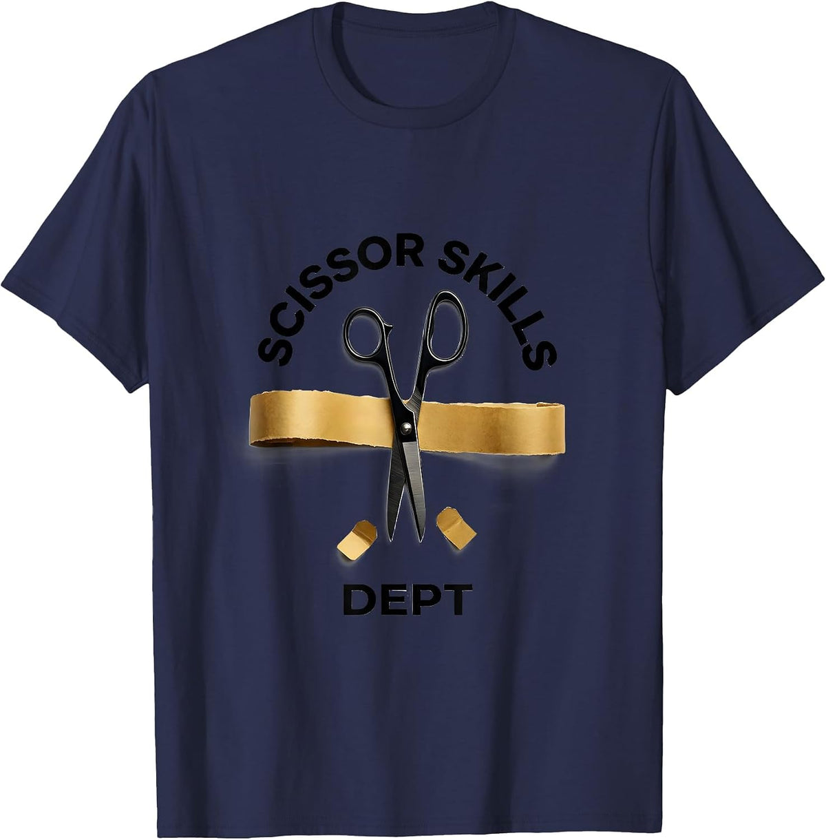 Scissor Skills Dept Funny Occupational Therapy OT Month T-Shirt - Navy Blue