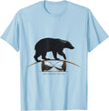 Men's Honey Badger Won't Be Rushed Funny Animal Lover Attitude T-Shirt - Baby Blue