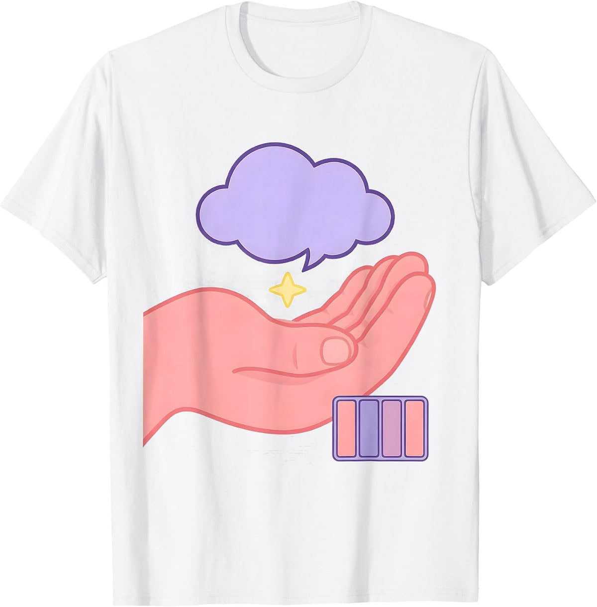 Men's Open Palm ABA RBT Therapist Occupational Pride T-Shirt - White