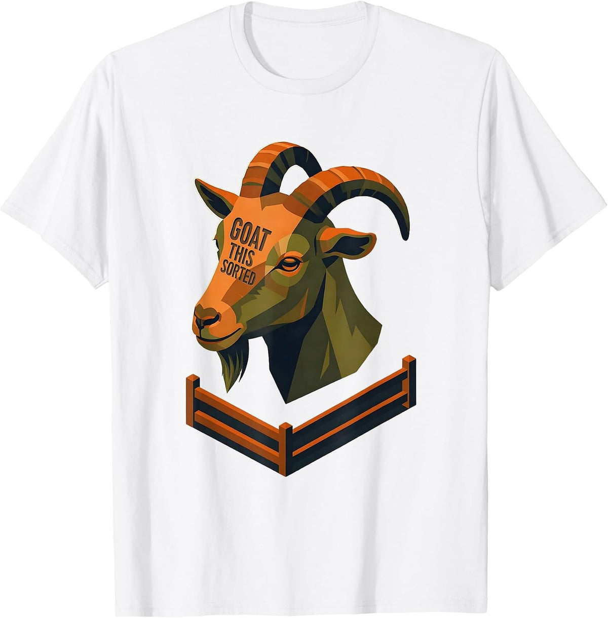 Men's Goat This Sorted Funny Goat Pun Meme Dad Joke Humor T-Shirt - White