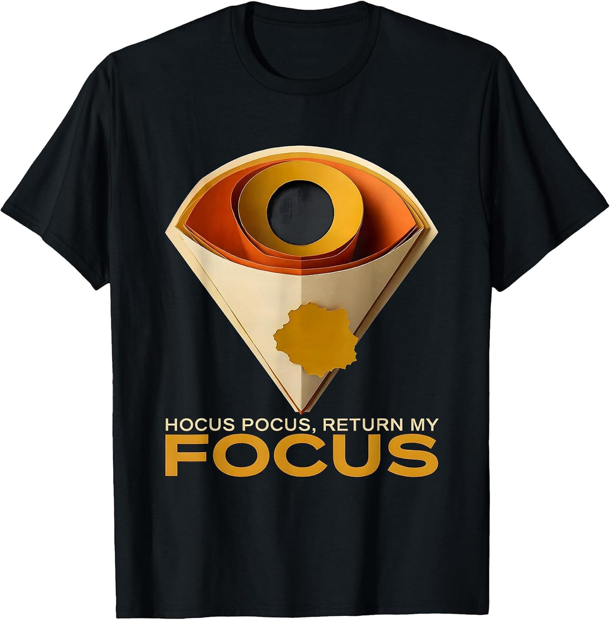 Men's Hocus Pocus Return My Focus Funny Halloween Teacher Coffee T-Shirt - Black