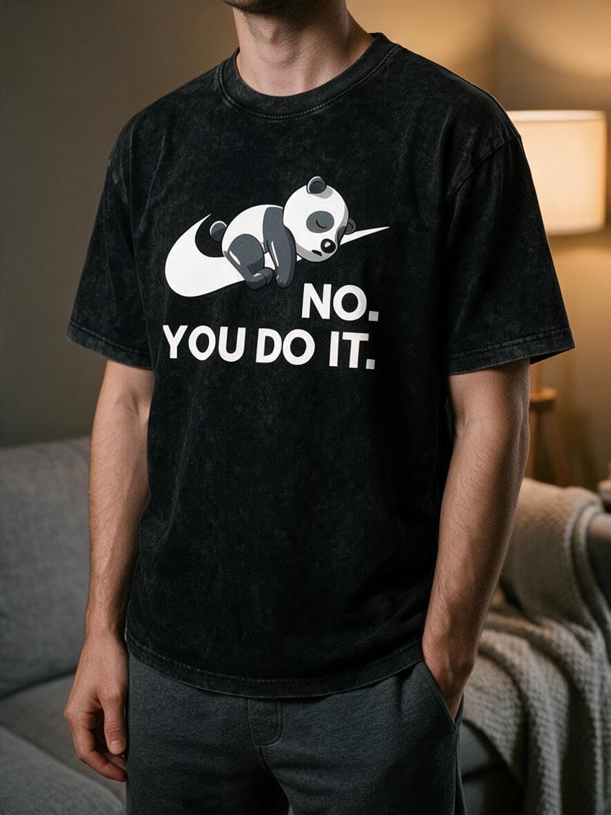 Funny Gym Shirts for Men Workout Fitness Running Hiking Outdoor Activities,Novelty Tshirts - No. You do it - Black