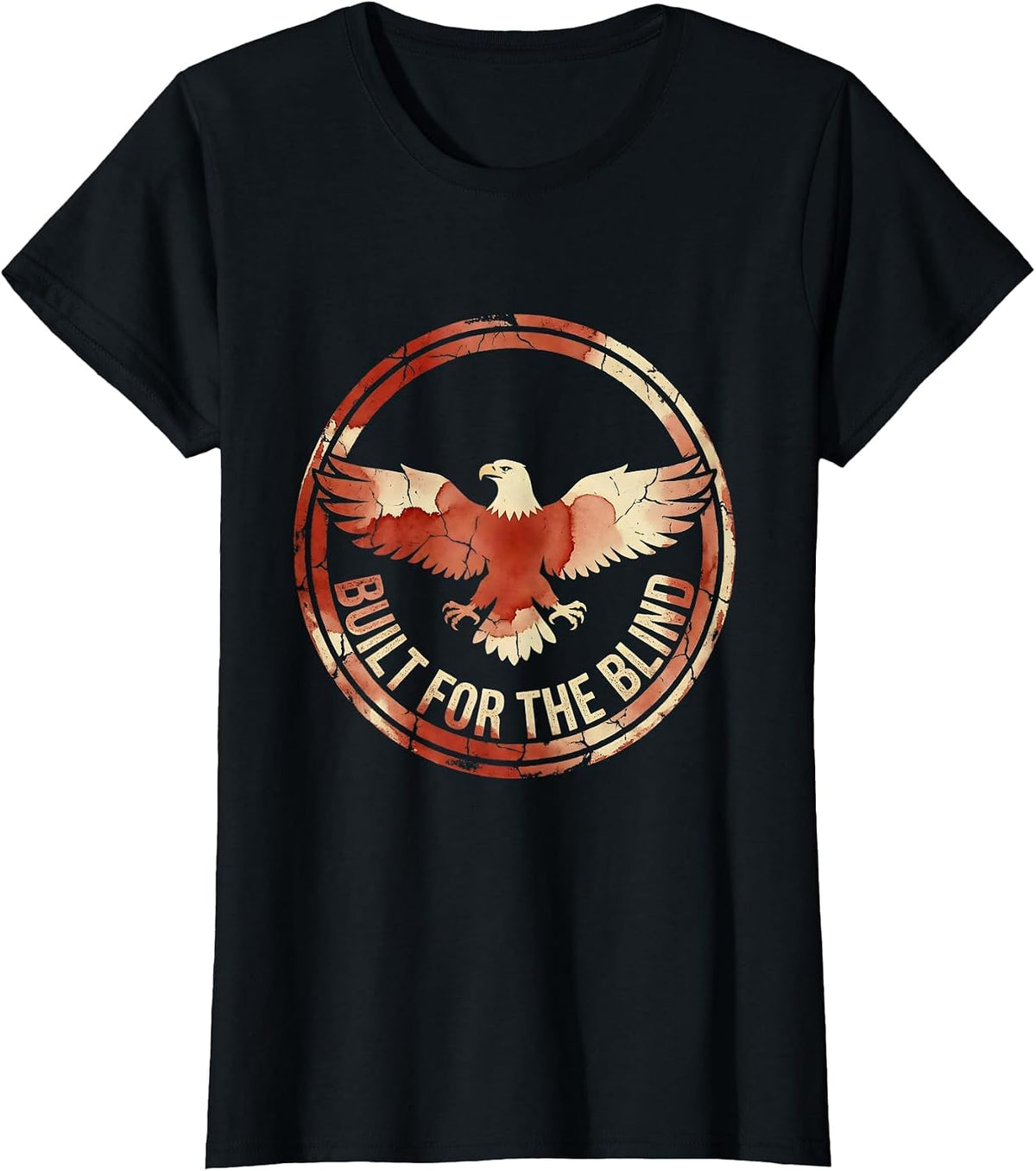 Women's Built for the Blind Duck Camo Hunting Design T-Shirt - Black