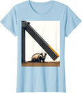 Women's Honey Badger Gate Arm Funny Animal Lover Gift T-Shirt - Baby Blue
