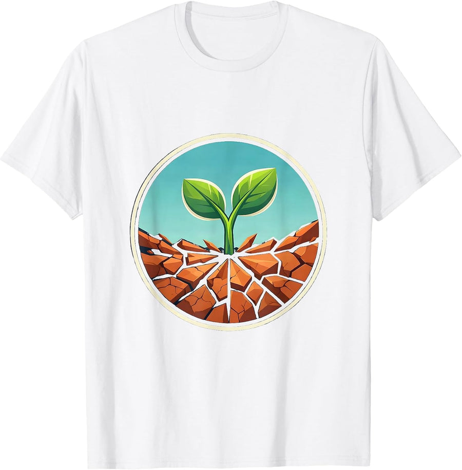 Men's Mental Health Matters Seedling Growth Graphic T-Shirt - White