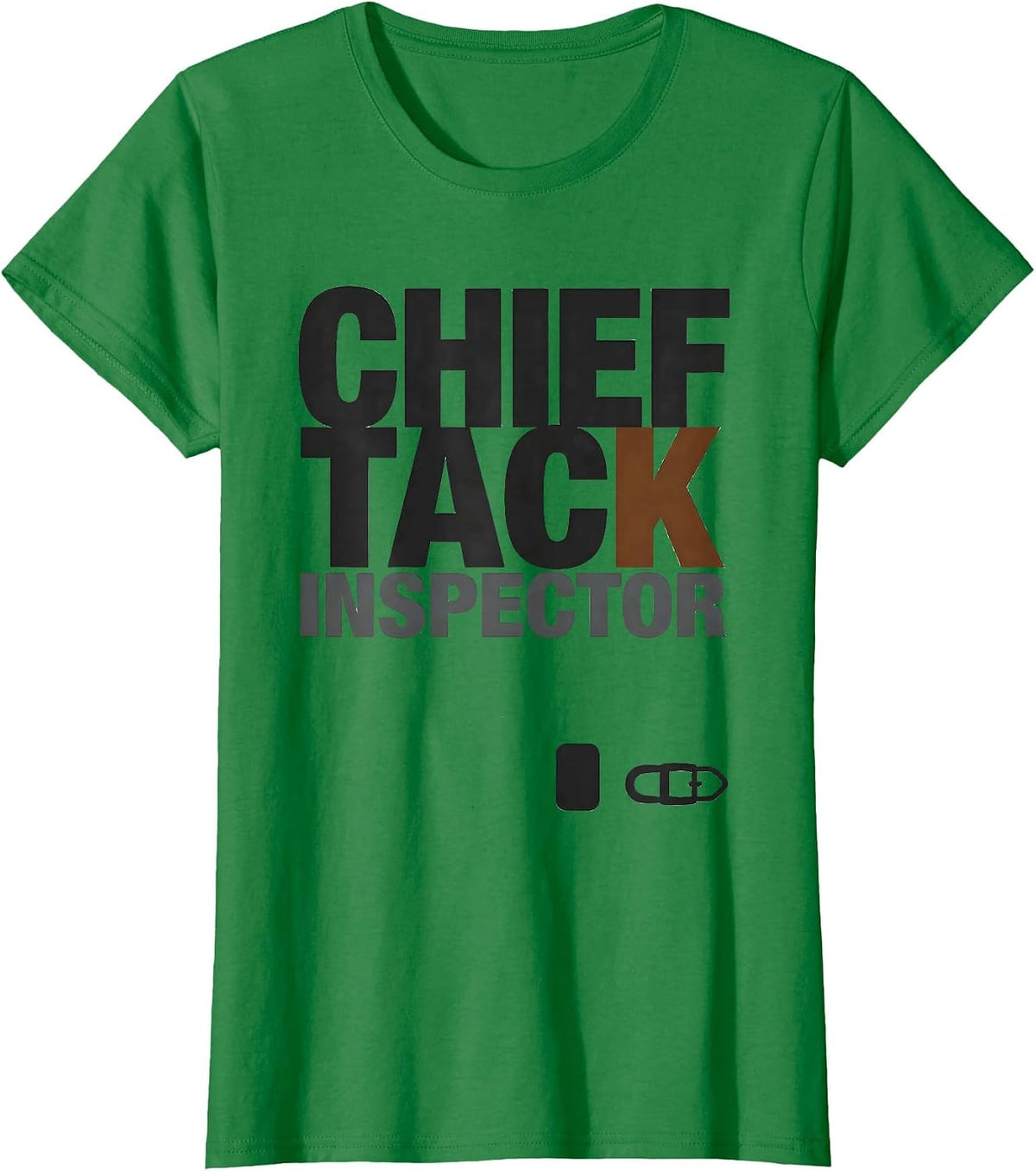 Women's Chief Tack Inspector Funny Horse Lover Equestrian Humor T-Shirt - Kelly Green