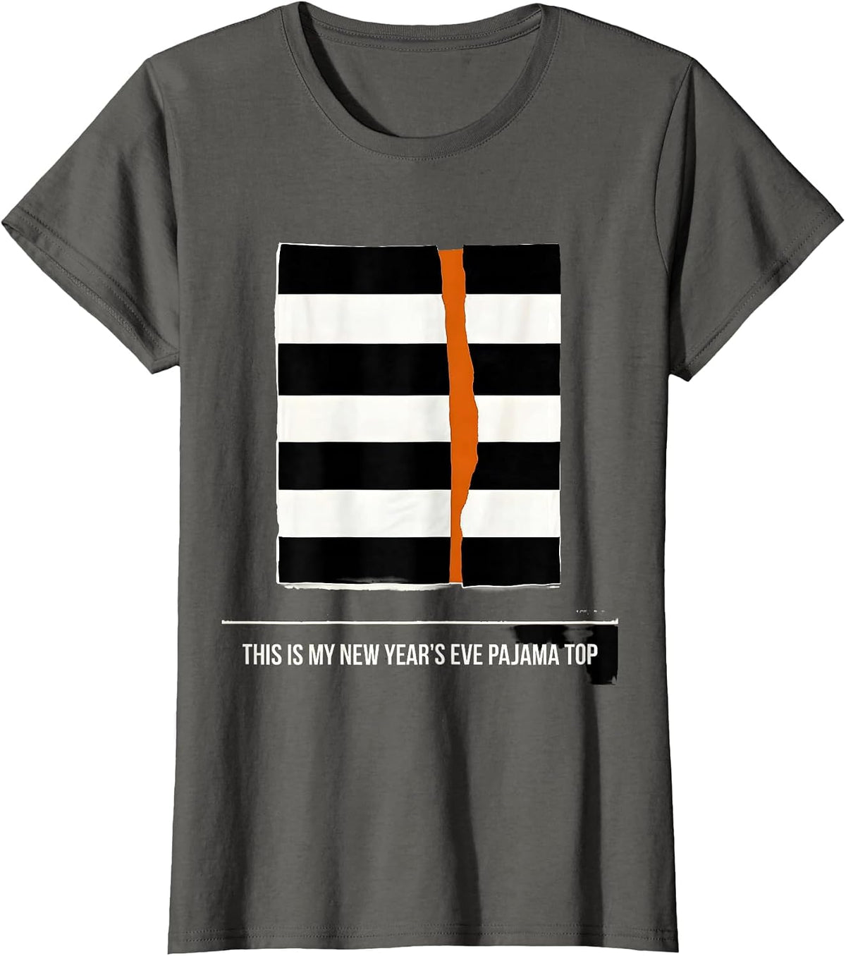 Women's This Is My New Year's Eve Pajama Top Funny Family Party T-Shirt - Asphalt Grey