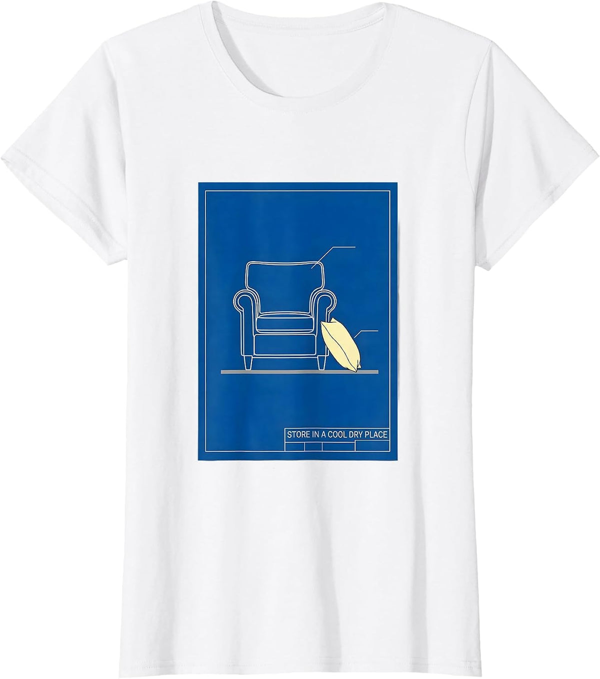 Women's Store In A Cool Dry Place Dark Humor Vintage Sarcastic T-Shirt - White