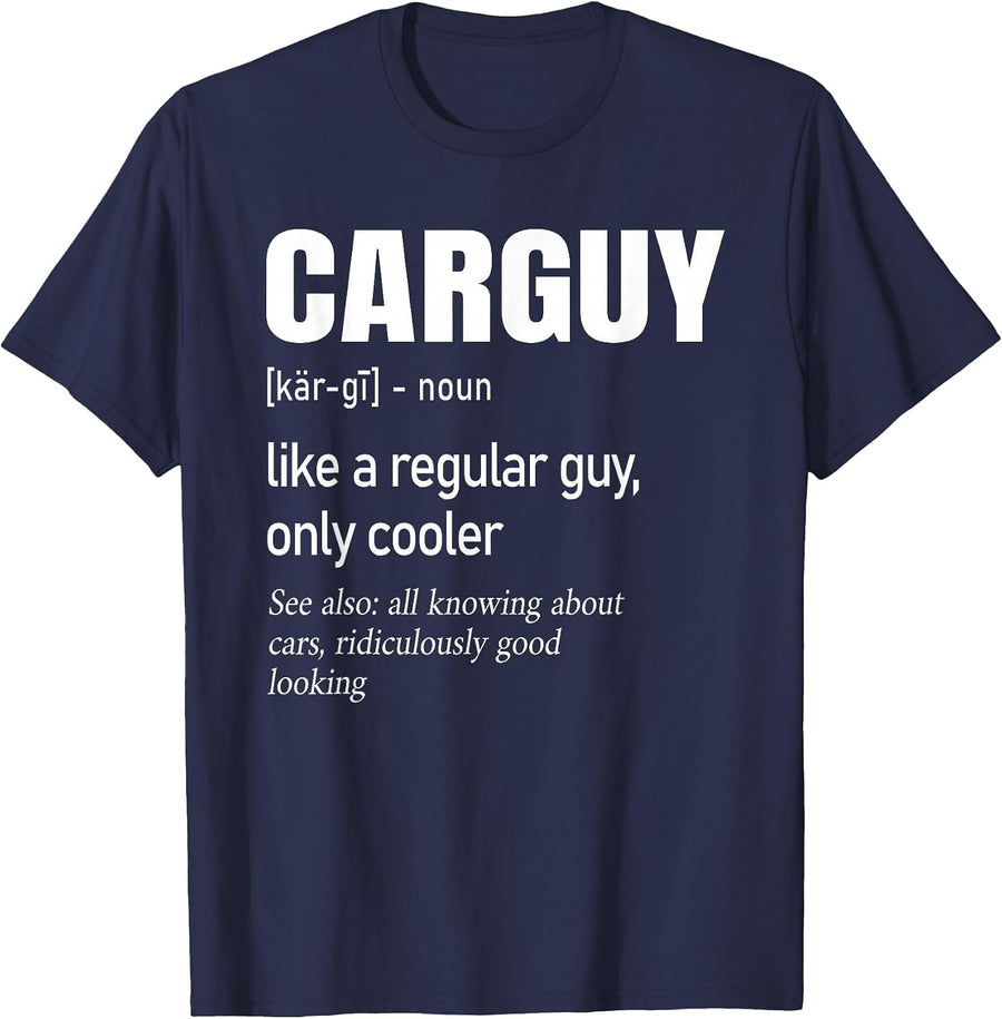 Car Guy Definition | Mechanic & Auto Racing | Mens T-Shirt - Navy Blue