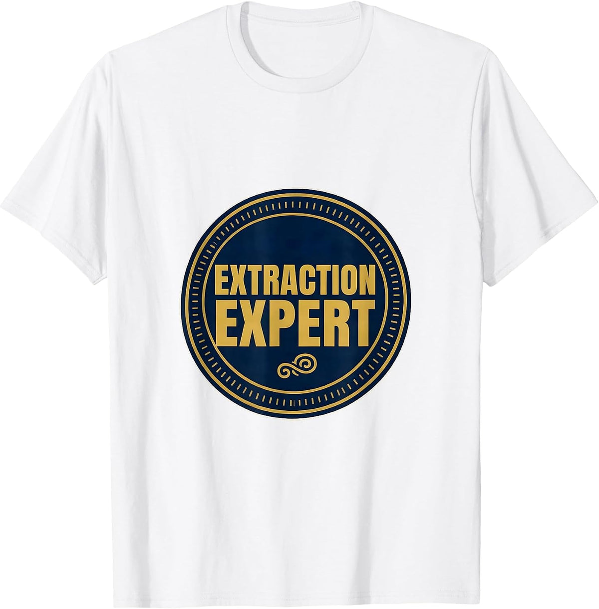 Men's Extraction Expert Esthetician Skincare Humor Workwear T-Shirt - White