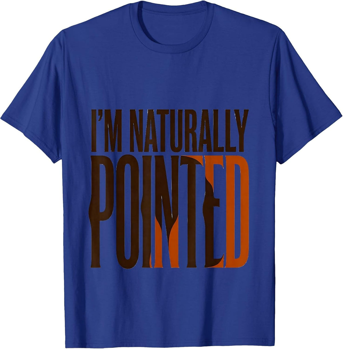 I'm Naturally Pointed Cute Hedgehog Lover Humor T-Shirt - Royal Blue