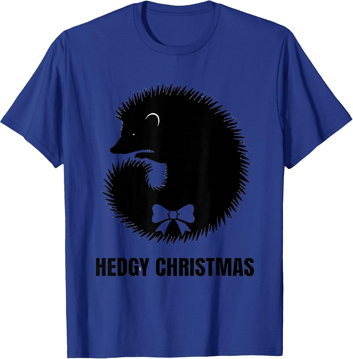 Hedgy Christmas Cute Hedgehog Lover Whimsical Humor Gift T-Shirt - Royal Blue