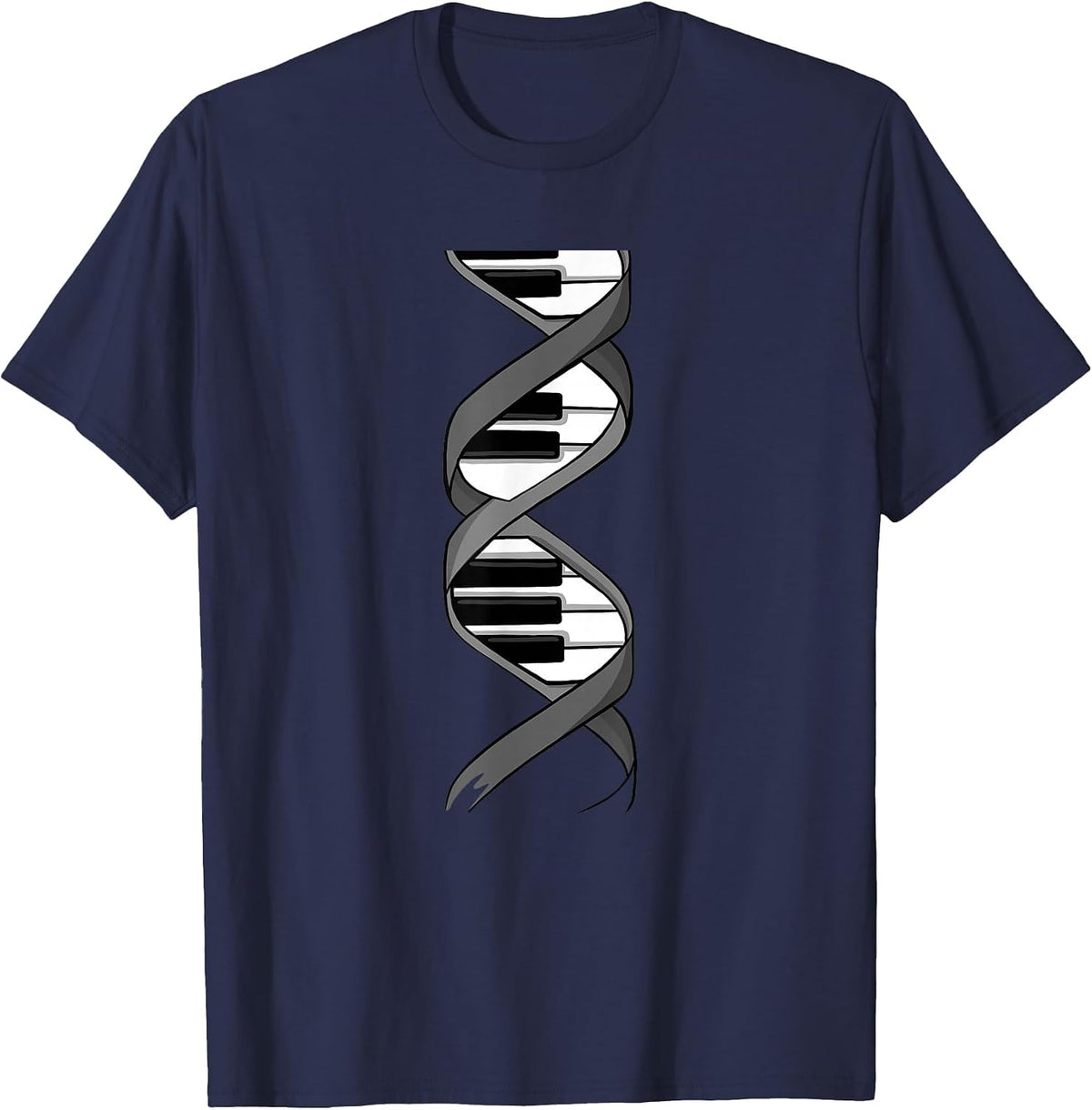 Funny Piano Design for Men Women Keyboard Player Piano Lover T-Shirt - Navy Blue