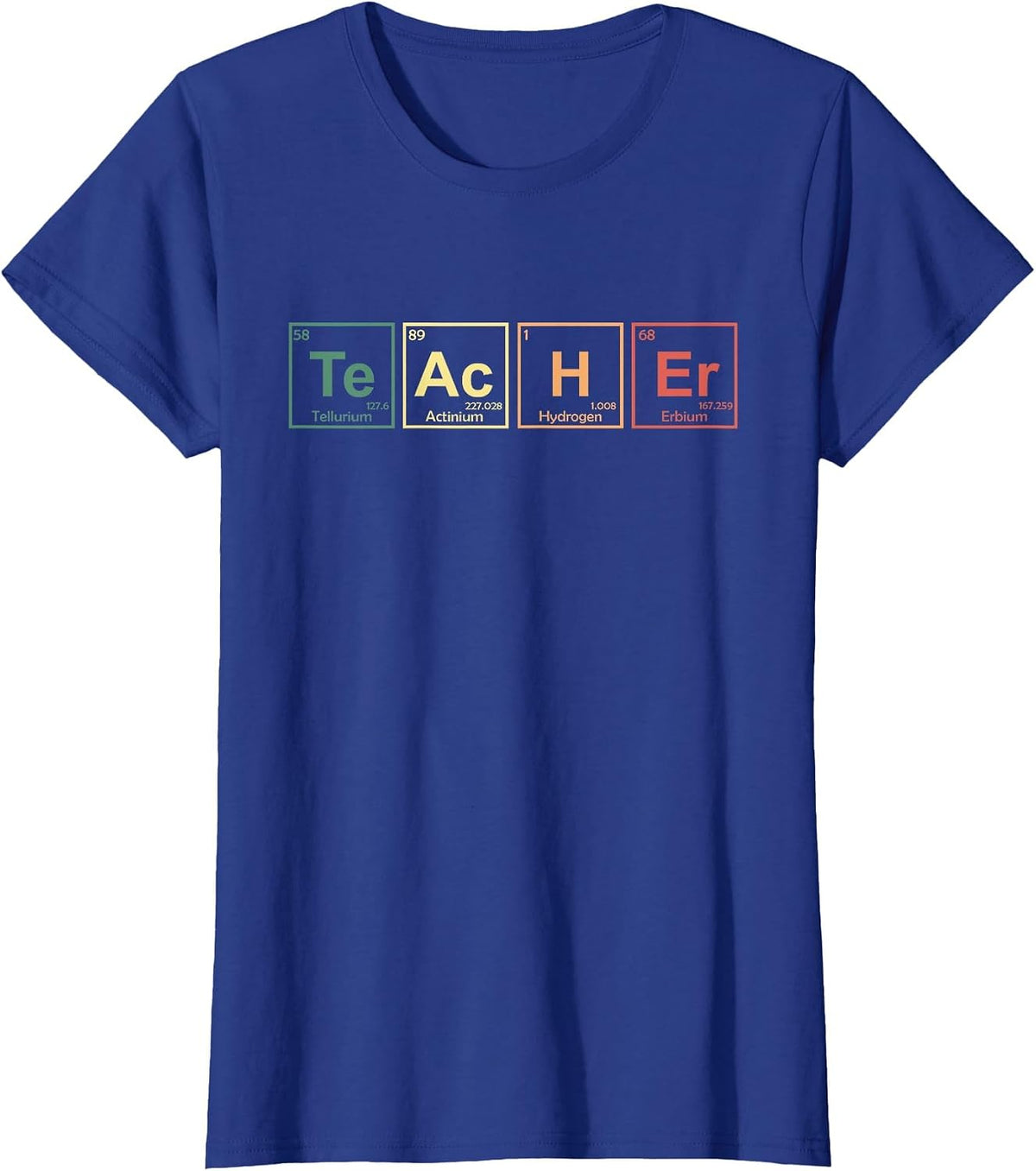 Chemistry Teacher Element Symbols Periodic Table Chemist T-Shirt - Royal Blue