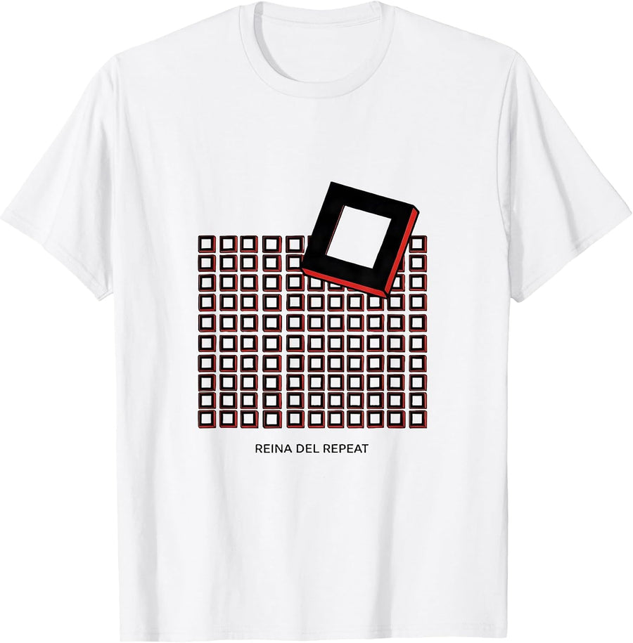 Men's Reina Del Repeat Mexican Slang Food Pun Humor Cinco De Mayo T-Shirt - White