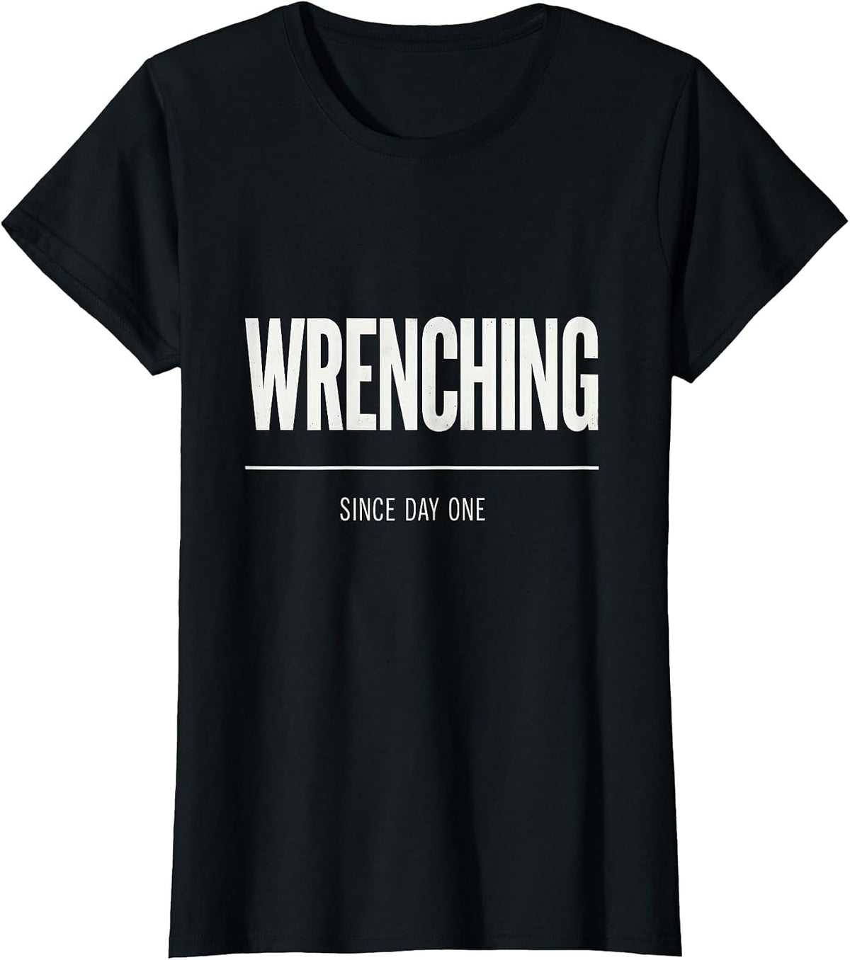 Wrenching Since Day One Mechanic Design T-Shirt - Black