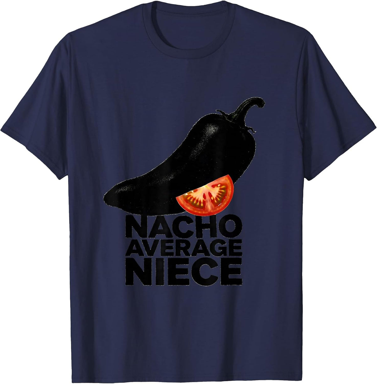 Men's Nacho Average Niece Funny Cinco De Mayo Fiesta Mexican T-Shirt - Navy Blue