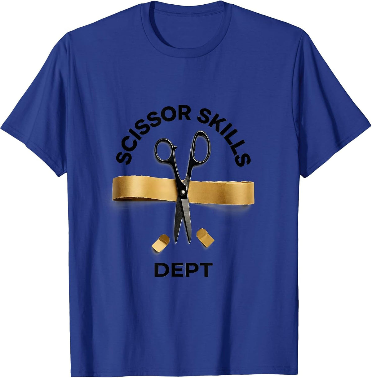 Scissor Skills Dept Funny Occupational Therapy OT Month T-Shirt - Royal Blue